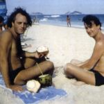 1986, août, Rio, Plage de Copacabana,avec Jean Plantu