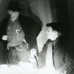 1996, Les conjurés, Tours étage Ecole des Beaux-Arts avec Régis Debray, photo Ernest Pignon-Ernest