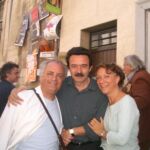 2007, En Avignon avec Edwy Plenel et son épouse (John Arnold, Jean-Claude Dreyfus)