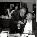 2007, Saumur, Journées nationales du Livre & du Vin, visite d'Alain Robbe-Grillet