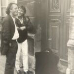 Charleville - 1986 - chez Rimbaud - avec Yves Simon et Ernest Pignon Ernest
(penché)